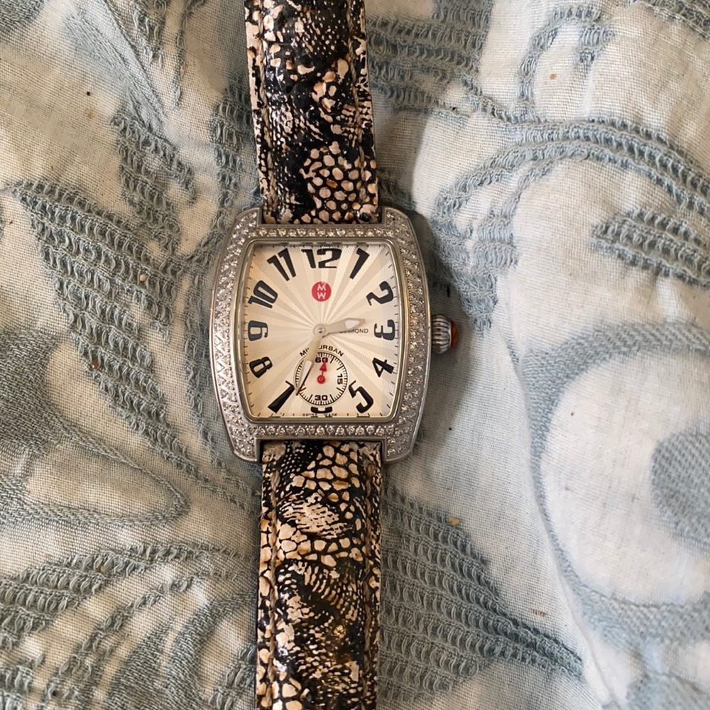 Michele watch with 1.22tcw of diamonds Swiss made sapphire crystal face